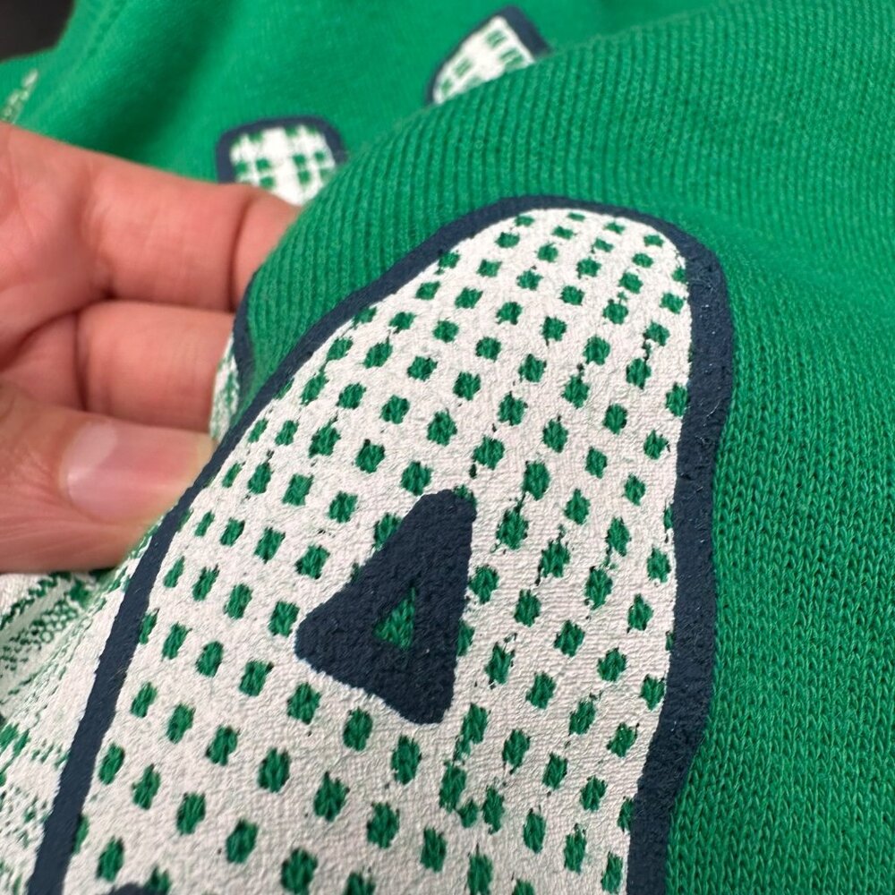 Vintage Sweatshirt St Patricks Day Irish Grandma Hanes XL Green 1990s Pull Over - Picture 6 of 7